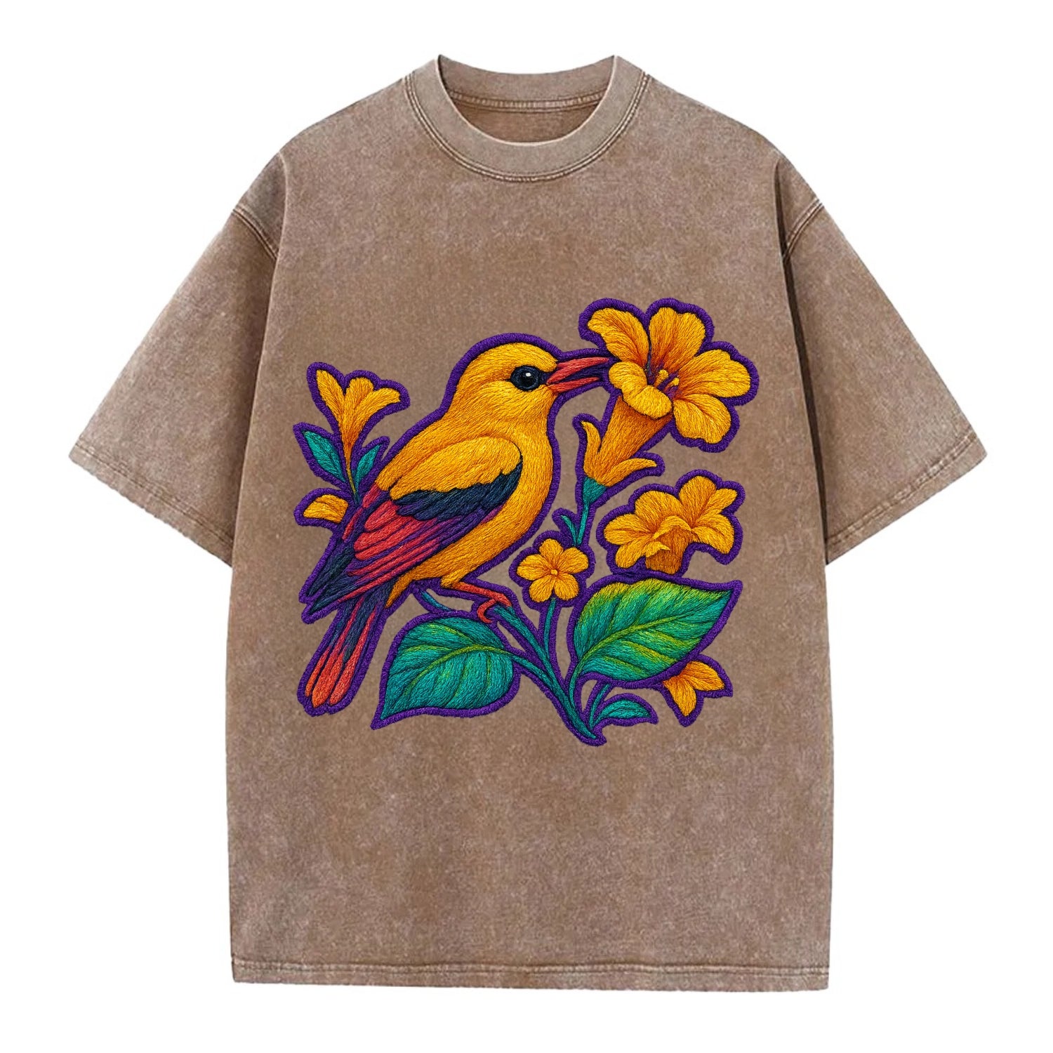 Golden Oriole - Vintage T-shirt - Brown