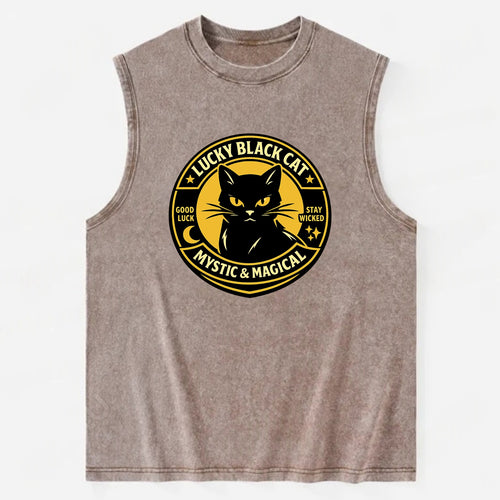 Mystic Feline Emblem - Vintage Washed Tank