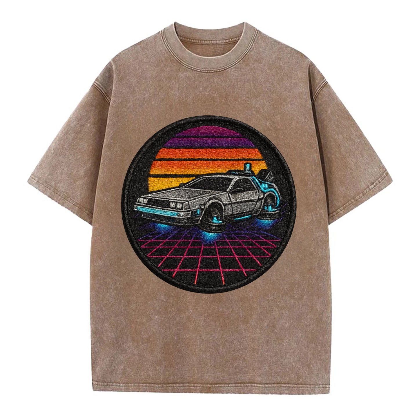 Retro Future - Vintage T-shirt - Brown