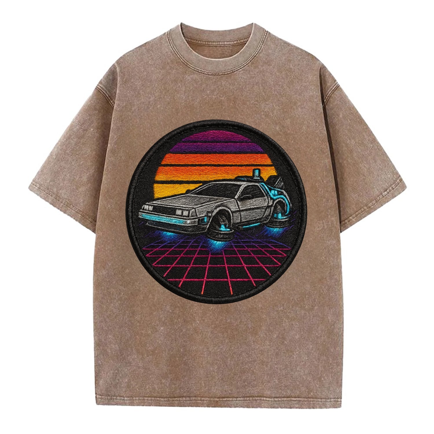 Retro Future - Vintage T-shirt - Brown
