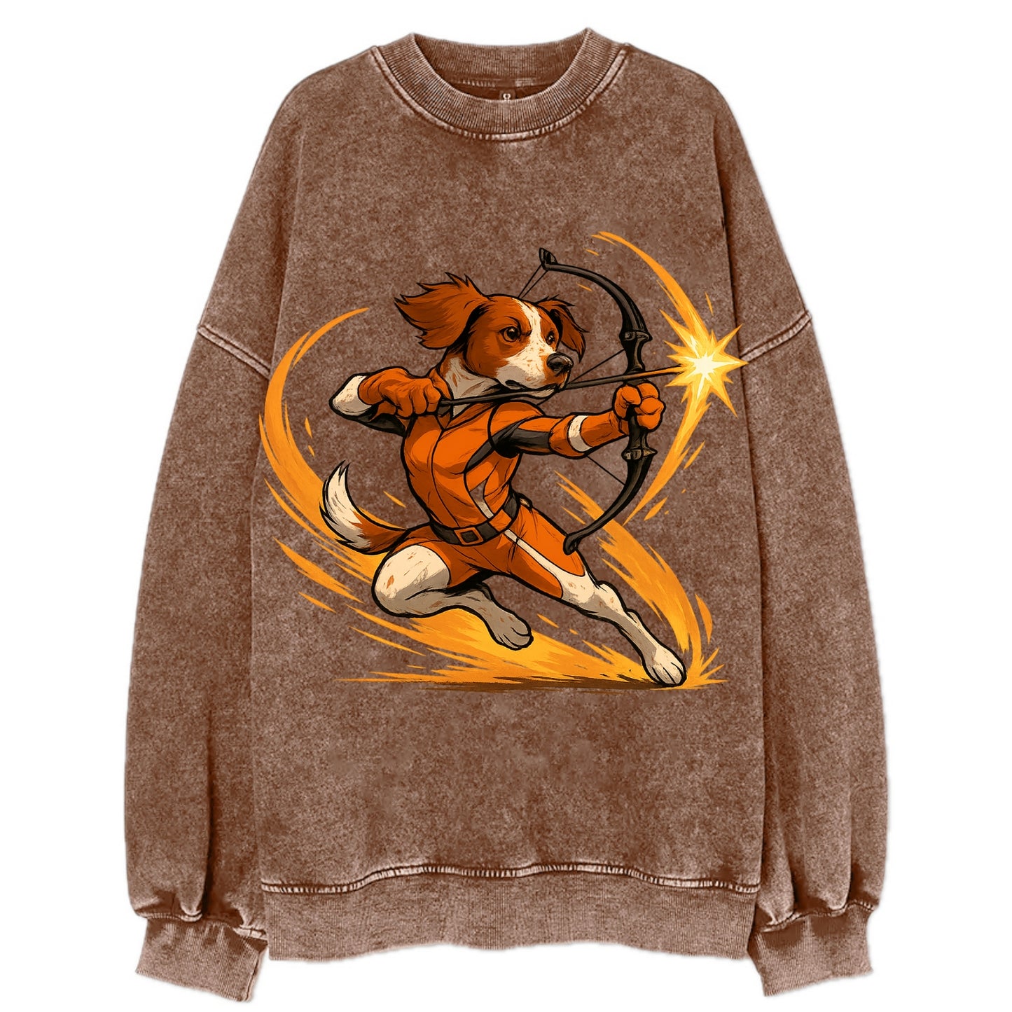 Brittany Hawkeye  - Vintage Sweatshirt - Brown
