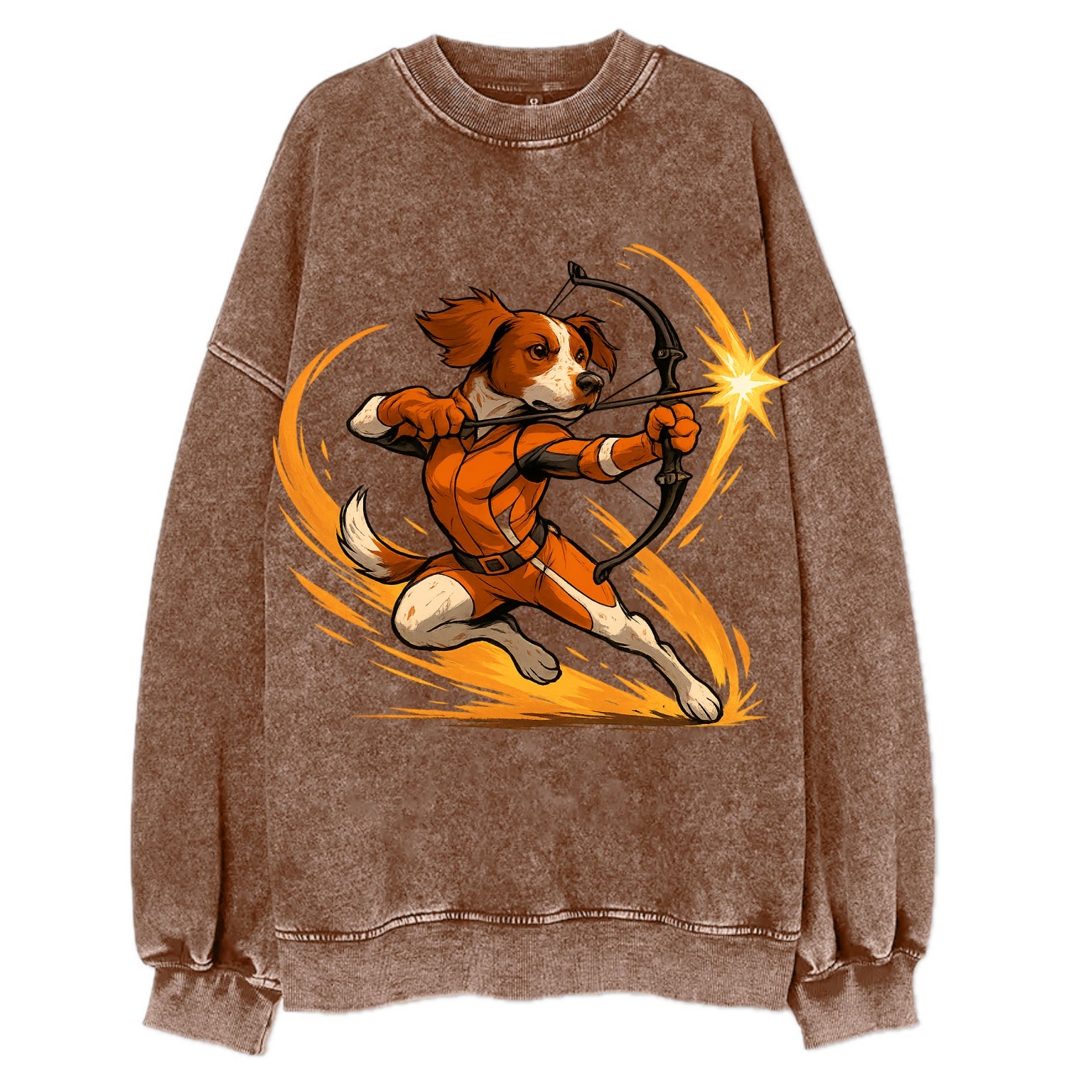 Brittany Hawkeye  - Vintage Sweatshirt - Brown