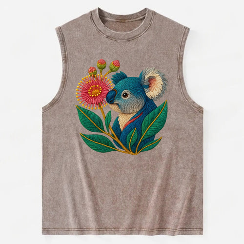 Koala Eucalyptus Bloom - Vintage Washed Tank