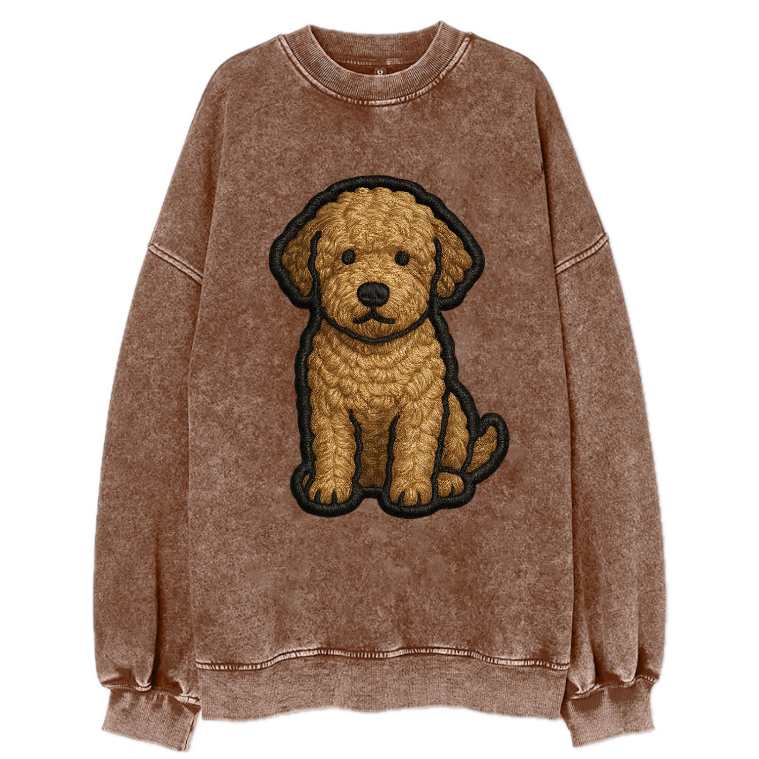 Lagotto Romagnolo - Modern truffle hunte - Vintage Sweatshirt - Brown