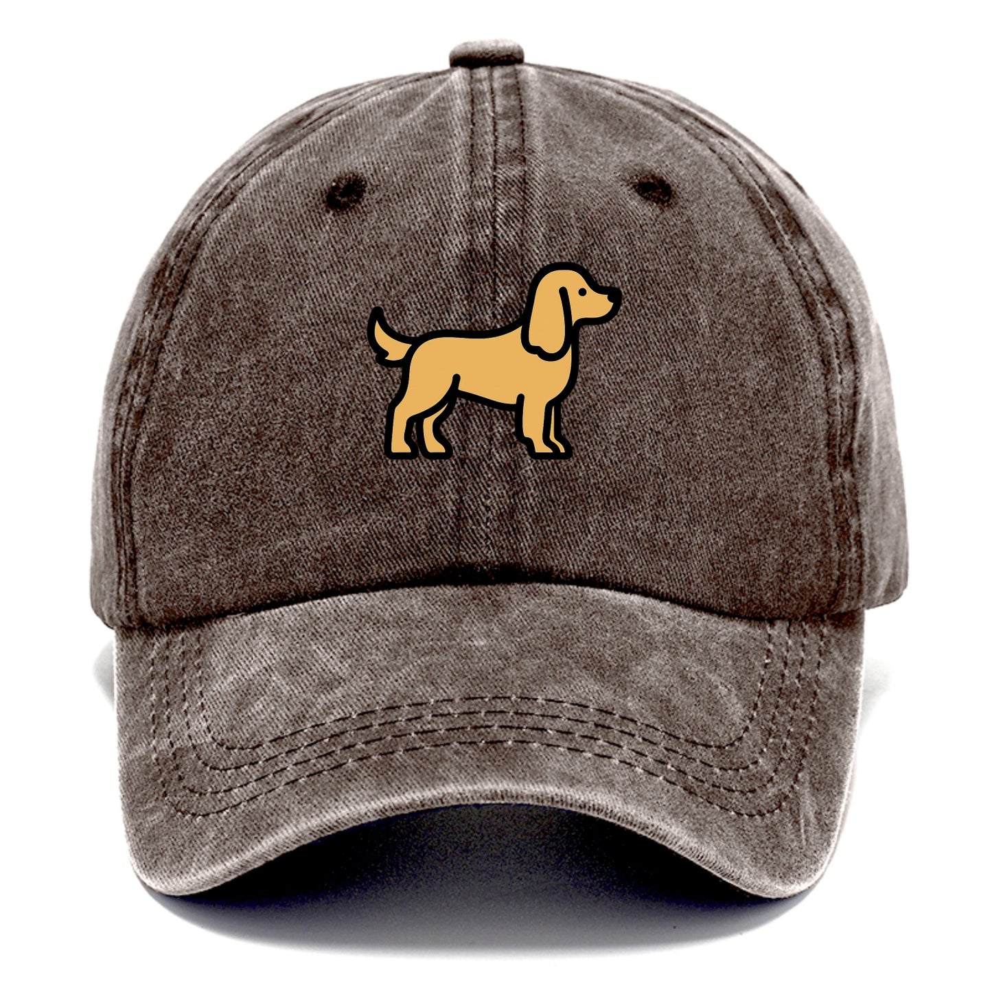 Cocker Spaniel - Golden colored flat side profile - Classic Cap - Brown