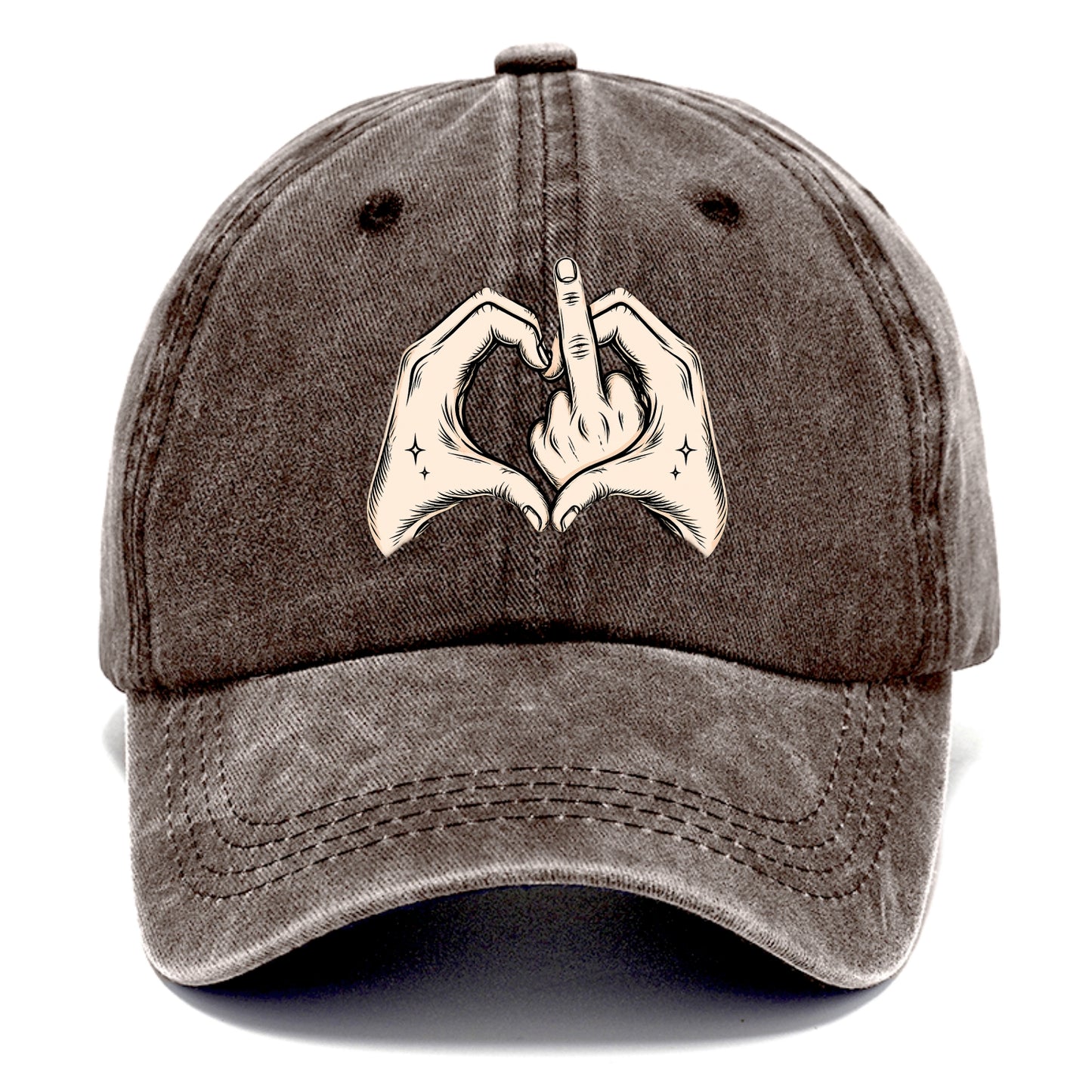 Love You Symbol - Classic Cap - Brown