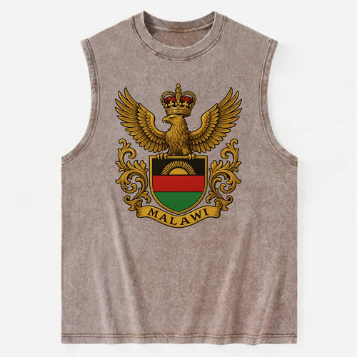 Malawi Royal Logo  - Vintage Washed Tank