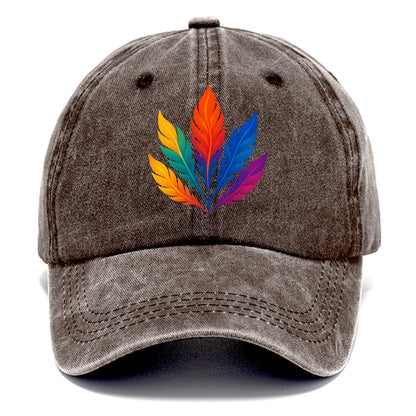 Phoenix Feathers - Each feather a differ - Classic Cap - Brown