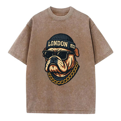 London Bulldog - Vintage T-shirt - Brown