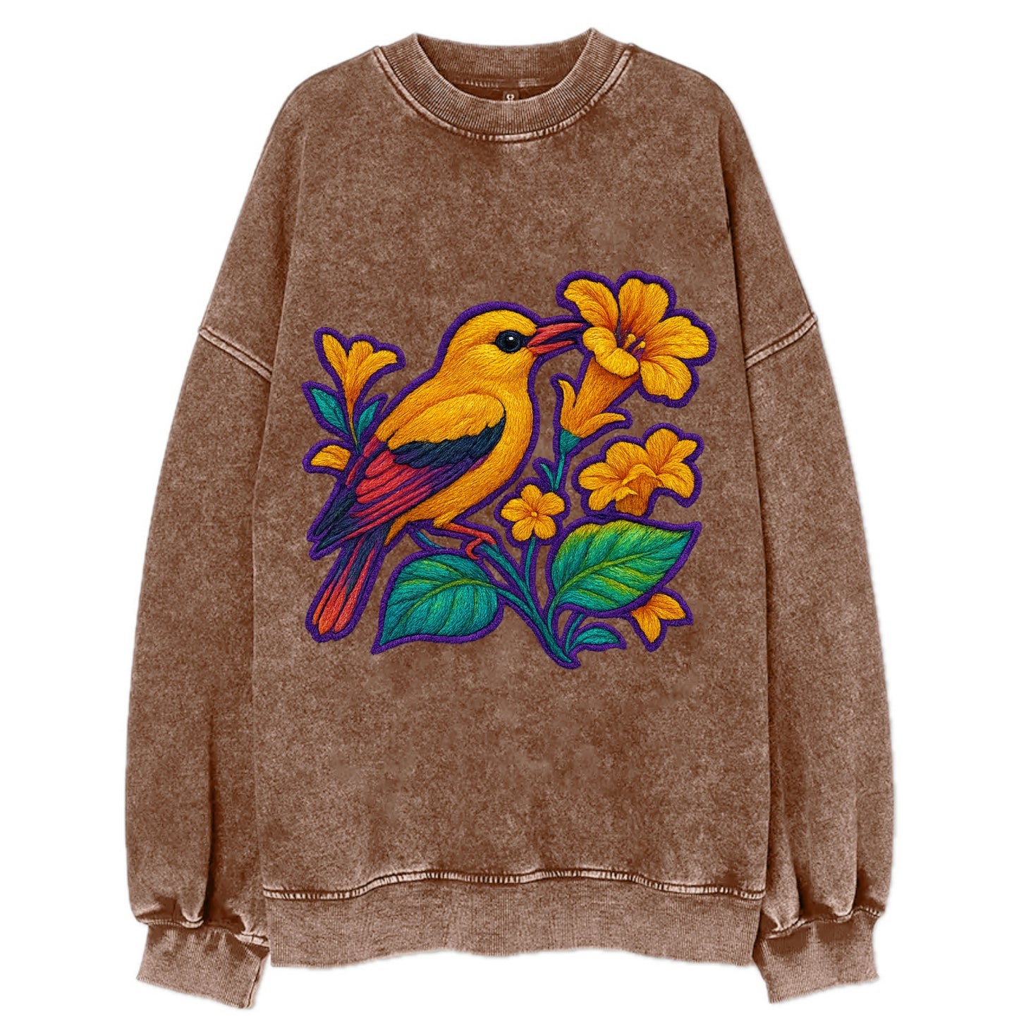 Golden Oriole - Vintage Sweatshirt - Brown