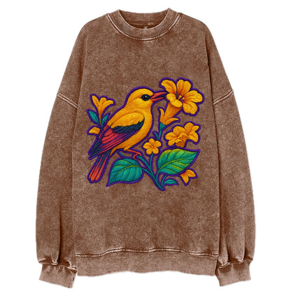 Golden Oriole - Vintage Sweatshirt - Brown