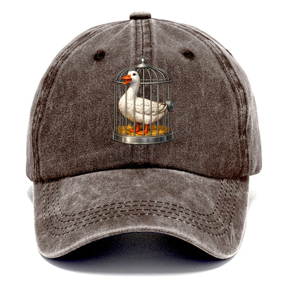 Duck In Cage - Classic Cap - Brown