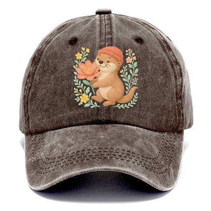 Peach Otter - Classic Cap - Brown
