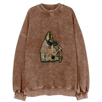Anubis - Vintage Sweatshirt - Brown