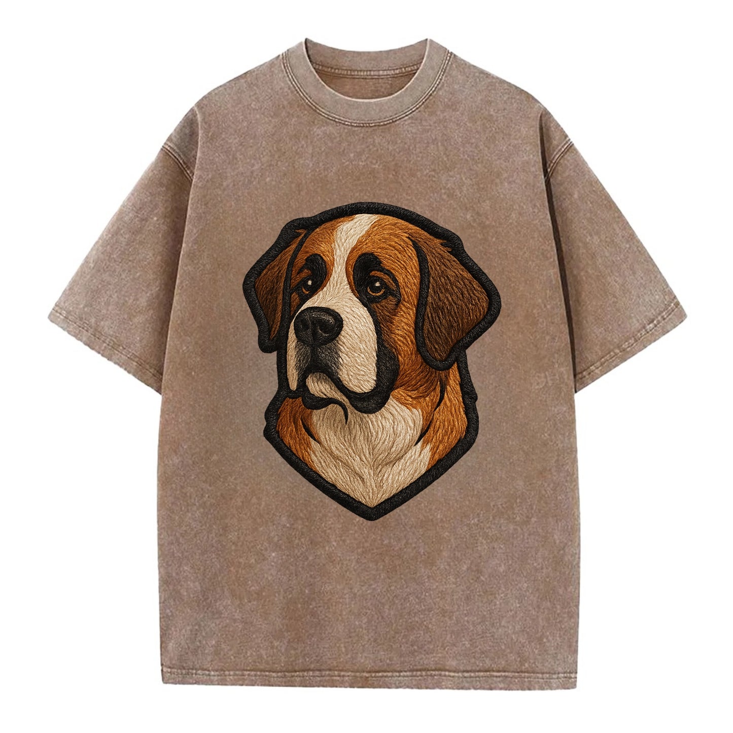 Saint Bernard - Modern gentle giant desi - Vintage T-shirt - Brown