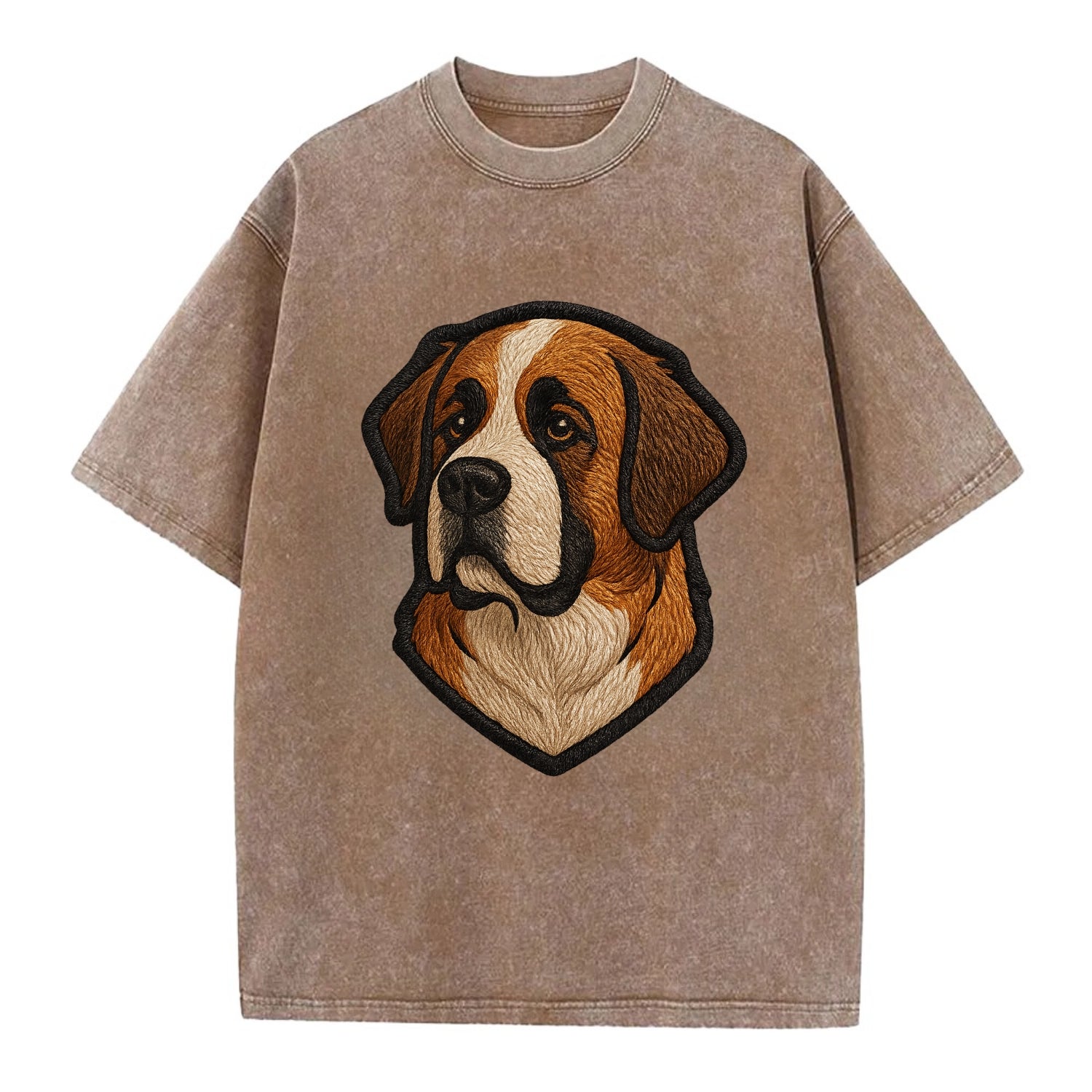 Saint Bernard - Modern gentle giant desi - Vintage T-shirt - Brown