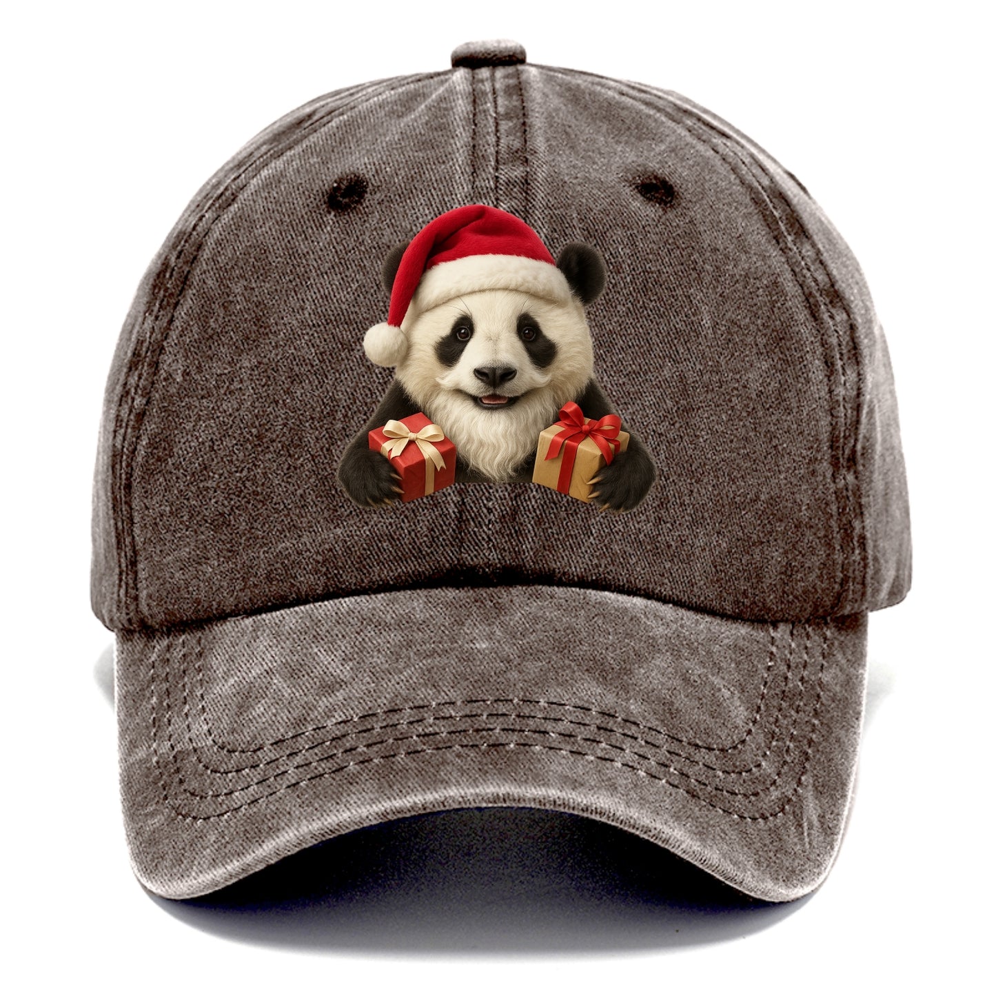 Santa Panda  - Classic Cap - Brown