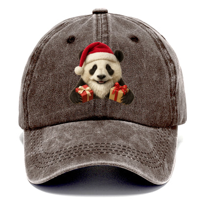 Santa Panda  - Classic Cap - Brown