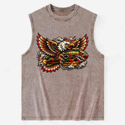 War Eagle Bomb - Vintage Washed Tank - Brown