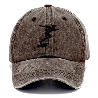 Base jumper launching off - Classic Cap - Brown