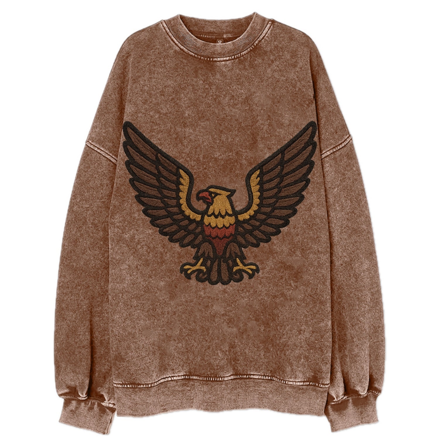 Eagle Wings  - Vintage Sweatshirt - Brown