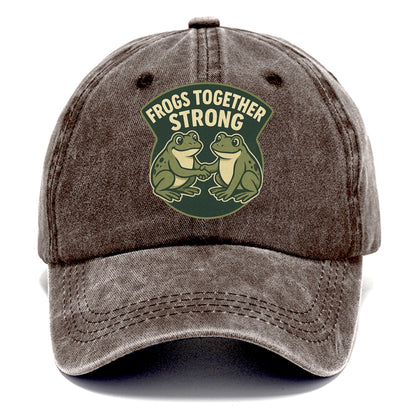 Frogs Together Strong 3 - Classic Cap - Brown
