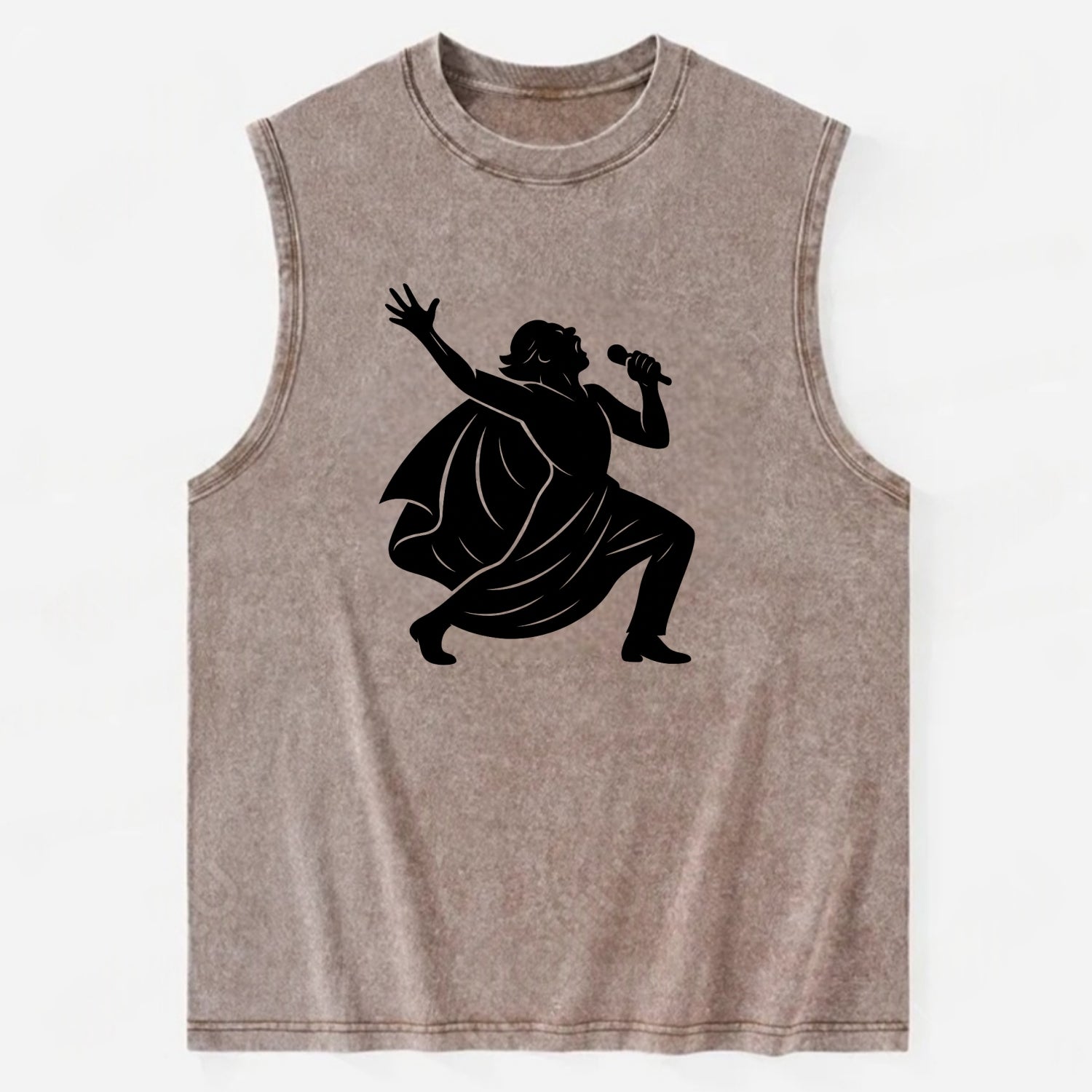 Opera singer powerful finale - Vintage Washed Tank - Brown