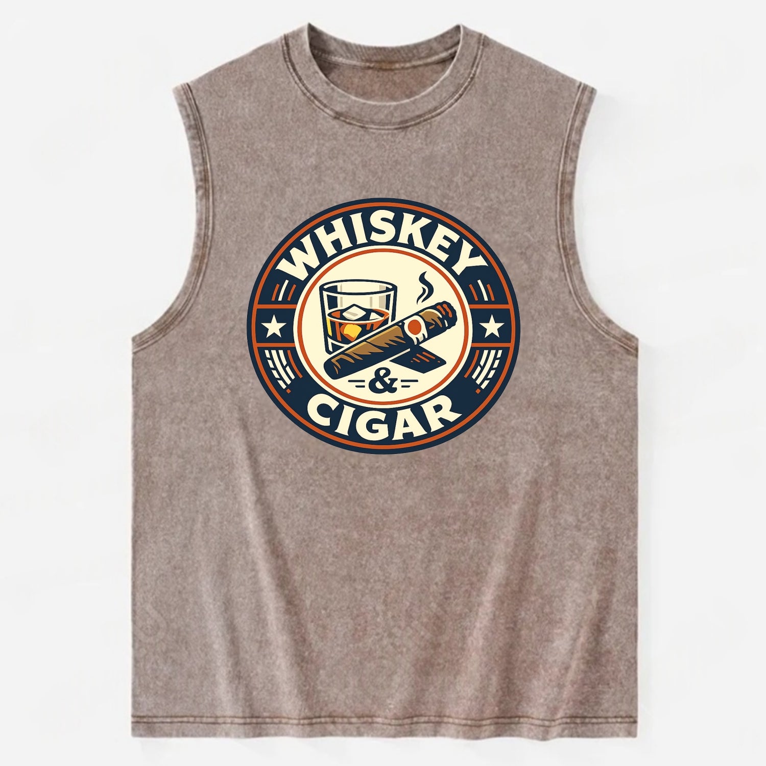 Sophisticated Spirits Emblem - Vintage Washed Tank - Brown