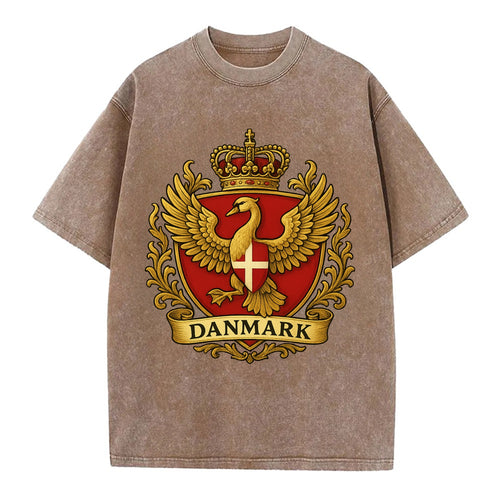 Denmark Heritage Badge  - Vintage T-shirt