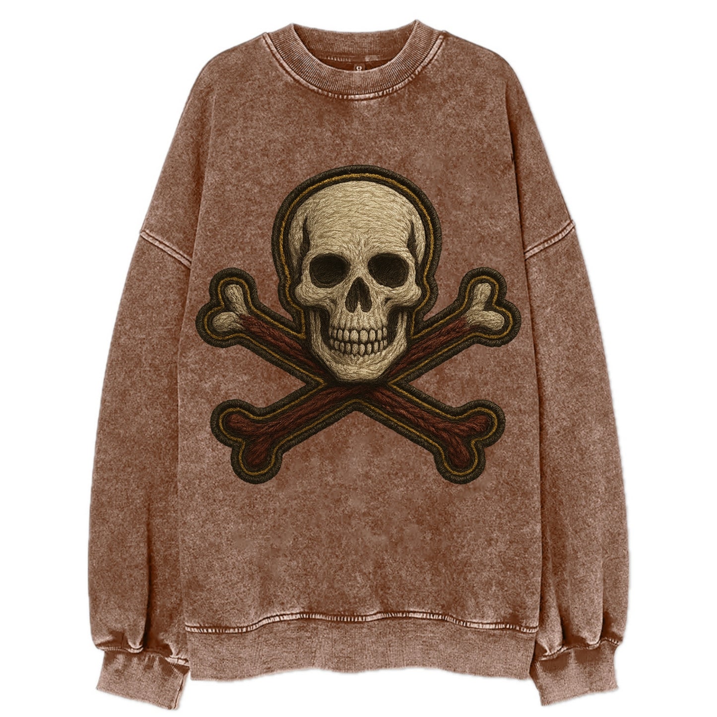 Jolly Roger  - Vintage Sweatshirt - Brown