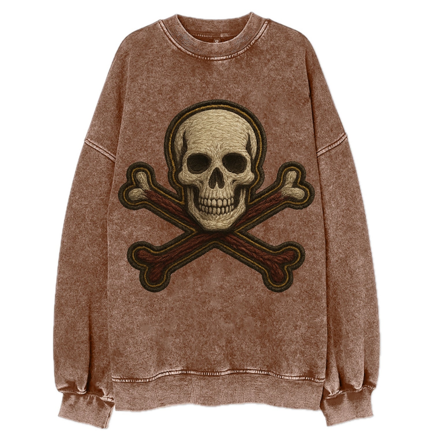 Jolly Roger  - Vintage Sweatshirt - Brown