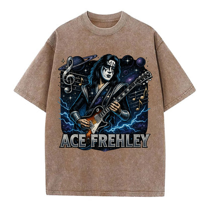 Ace Musical Cosmos - Vintage T-shirt - Brown