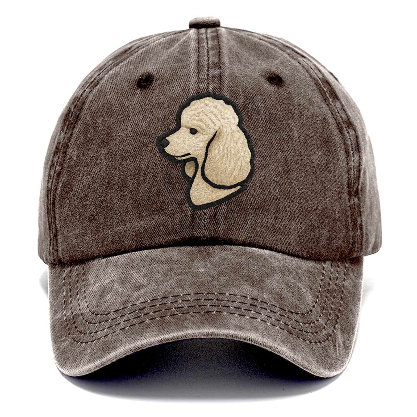 Poodle - Contemporary clean style with s - Classic Cap - Brown