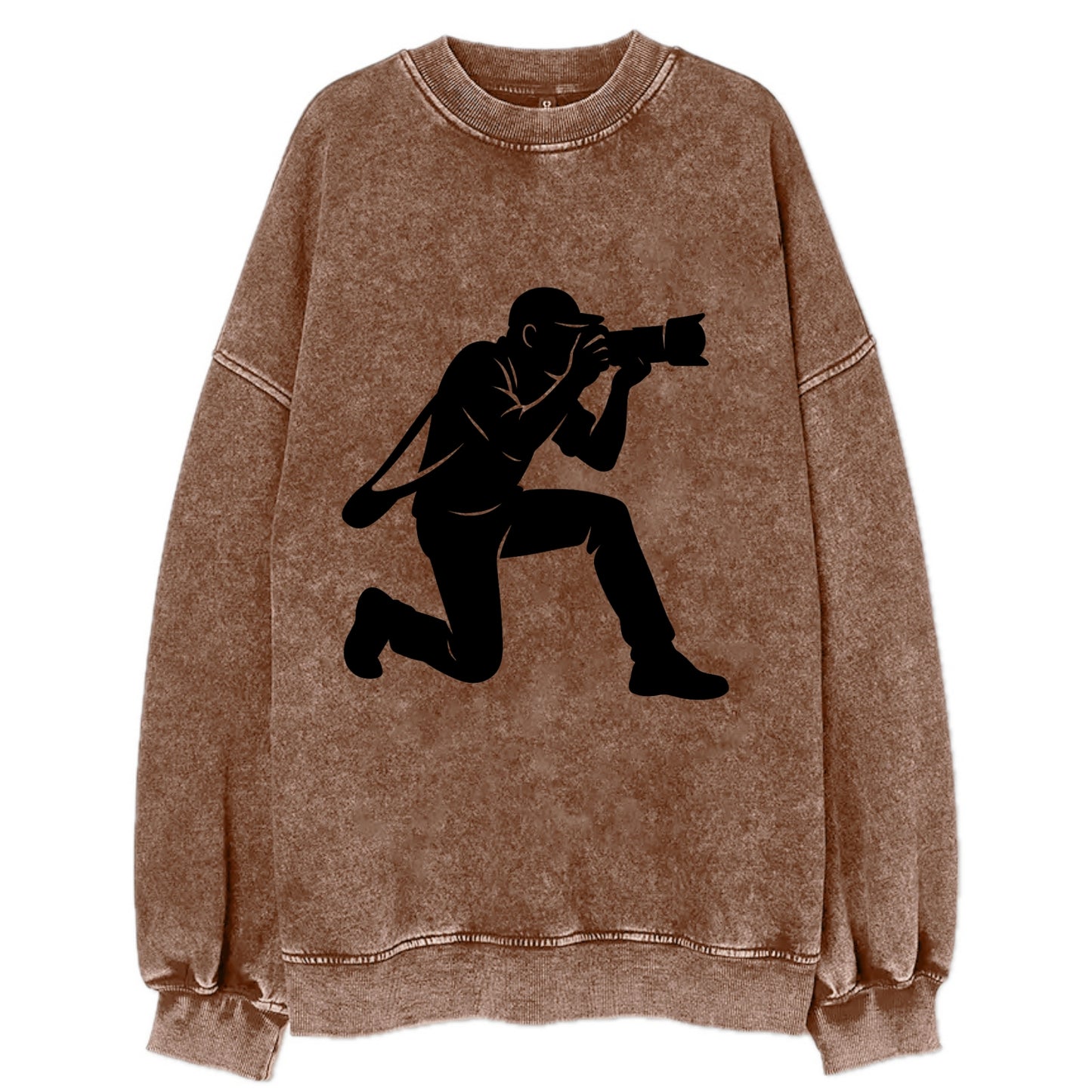 Photographer capturing perfect shot - Vintage Sweatshirt - Brown