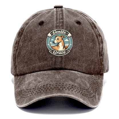 Gentle Grace of the Whippet - Classic Cap - Brown