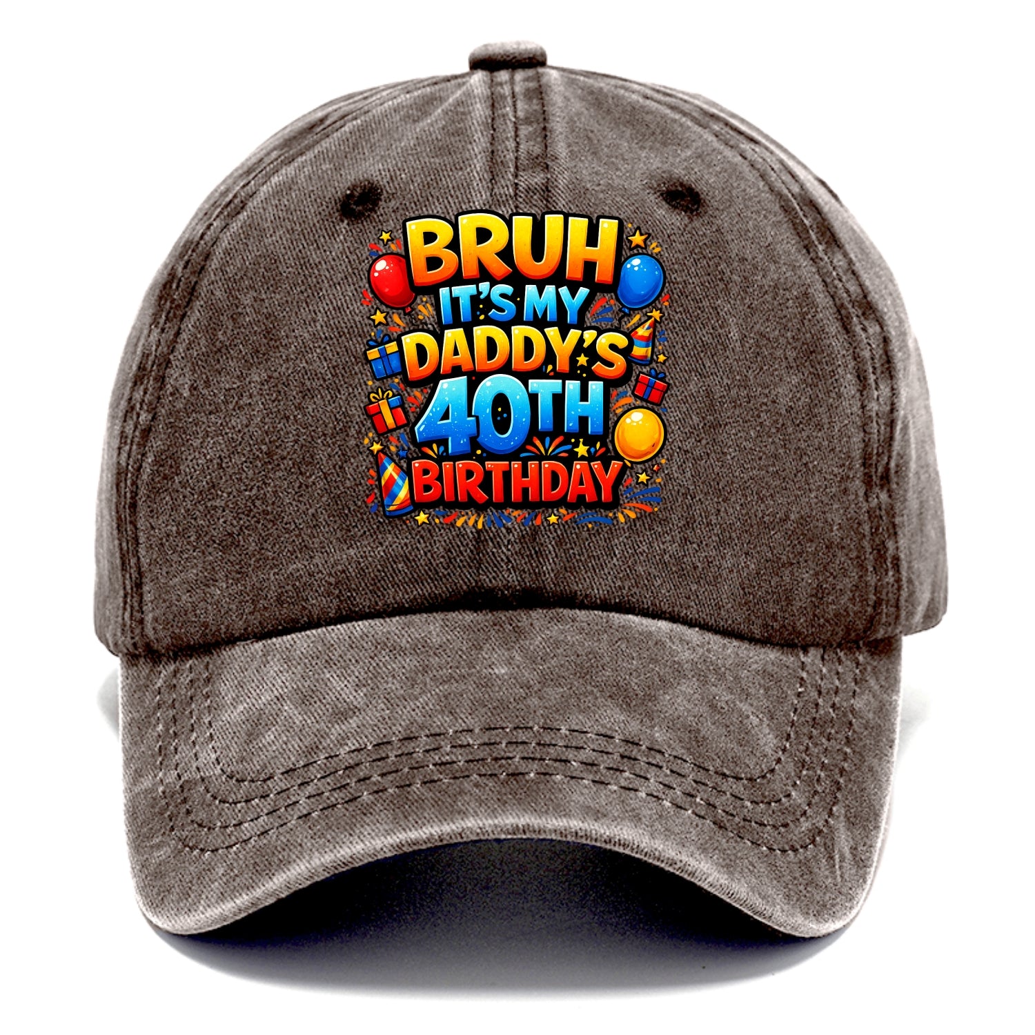 Daddy's 40th Birthday - Classic Cap - Brown