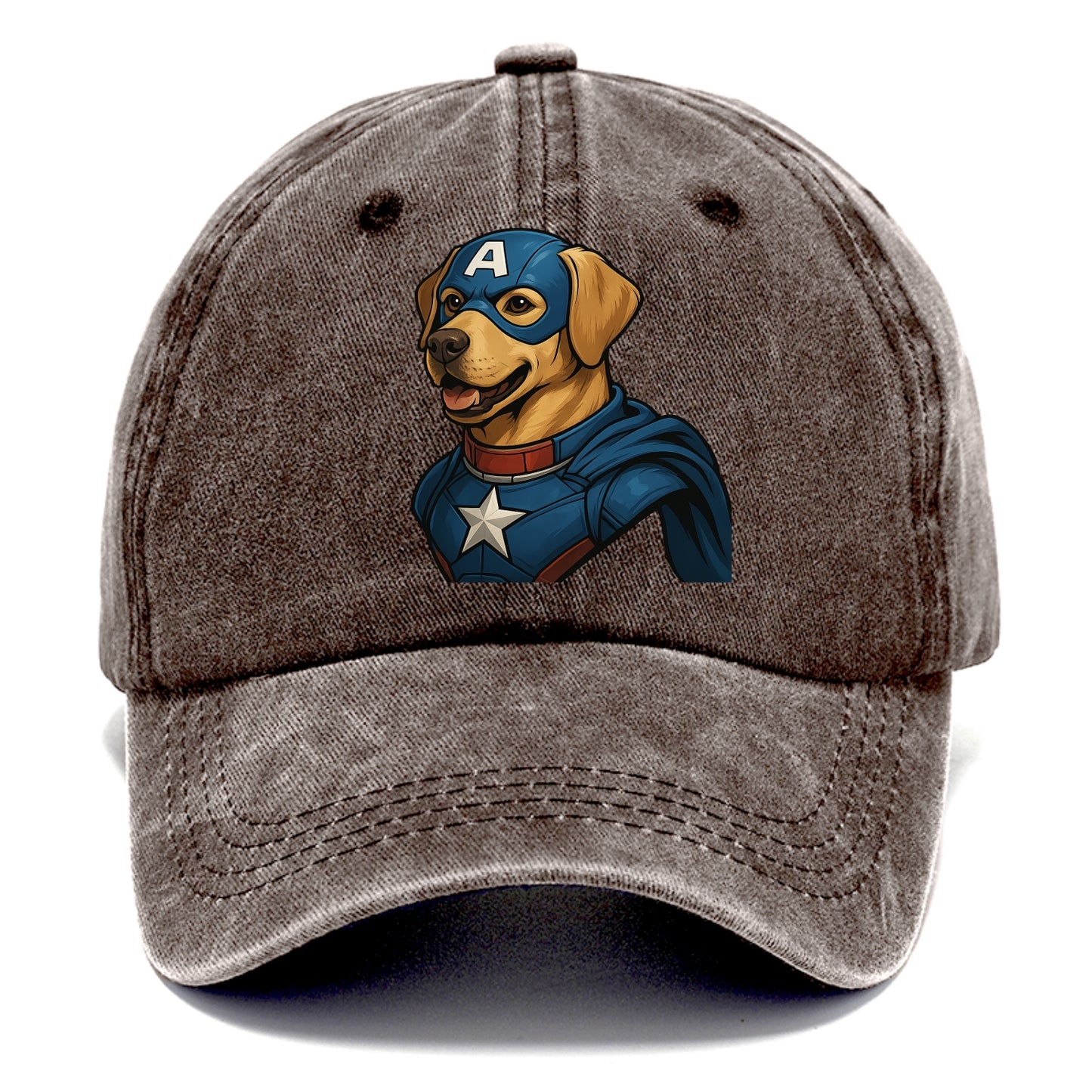 Labrador Patriotic Hero  - Classic Cap - Brown