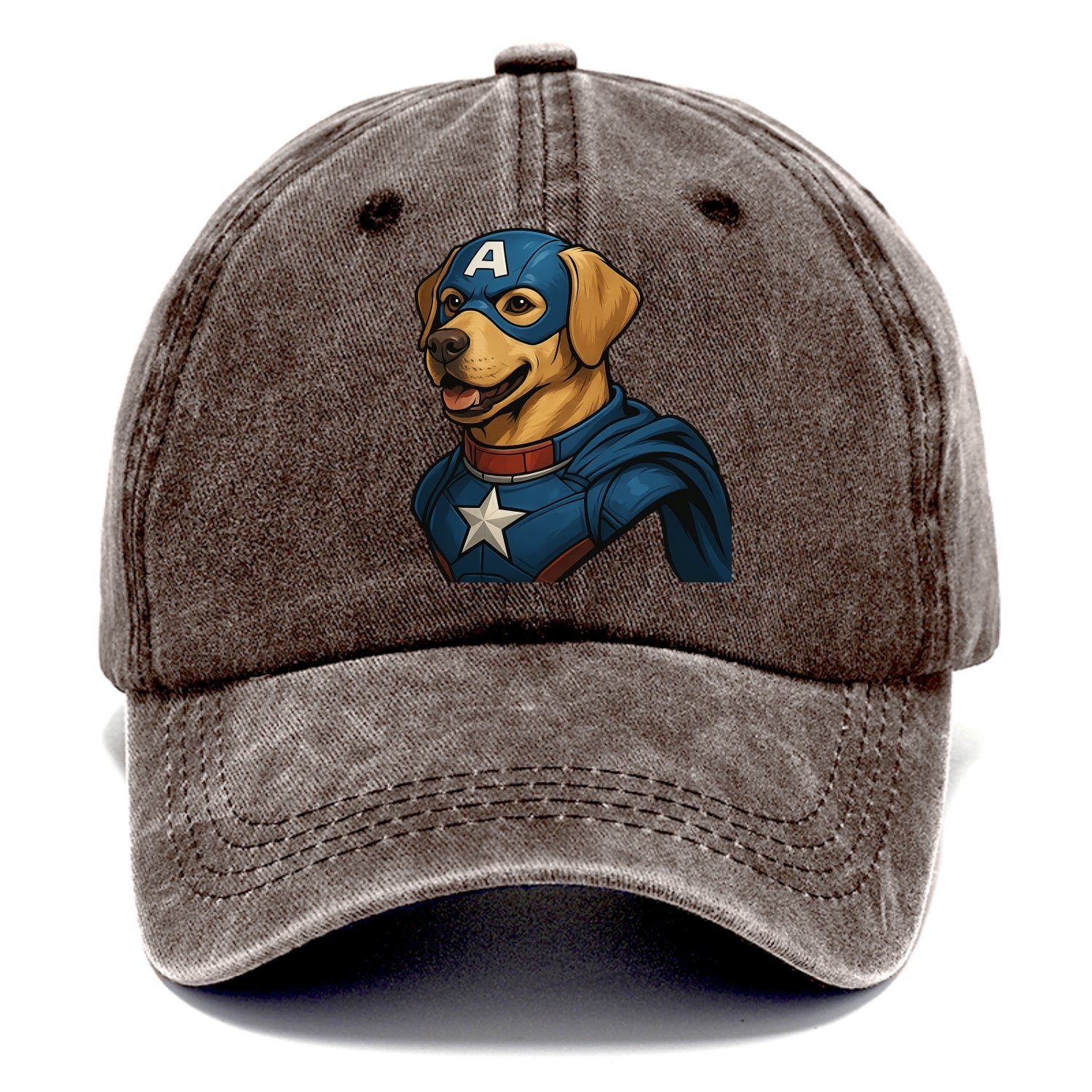 Labrador Patriotic Hero  - Classic Cap - Brown