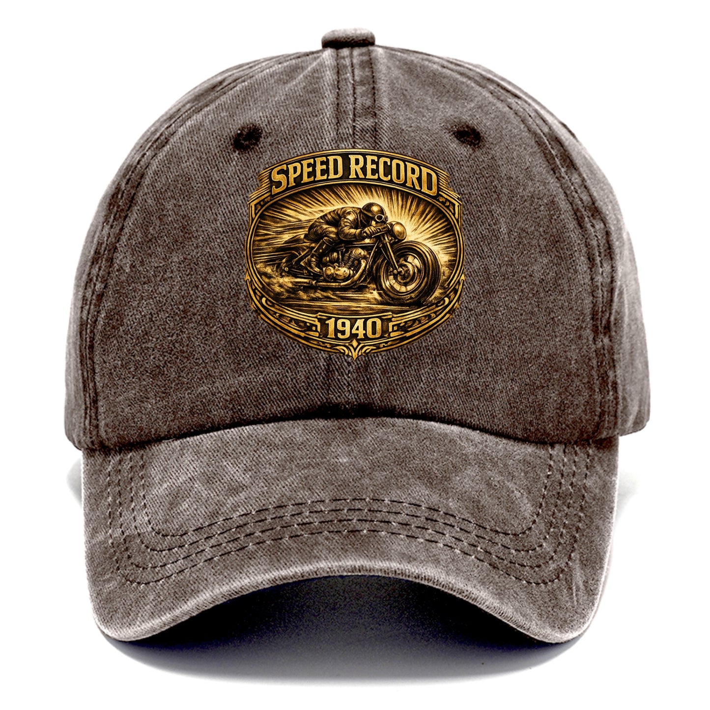 Speed Record Racer - Classic Cap - Brown