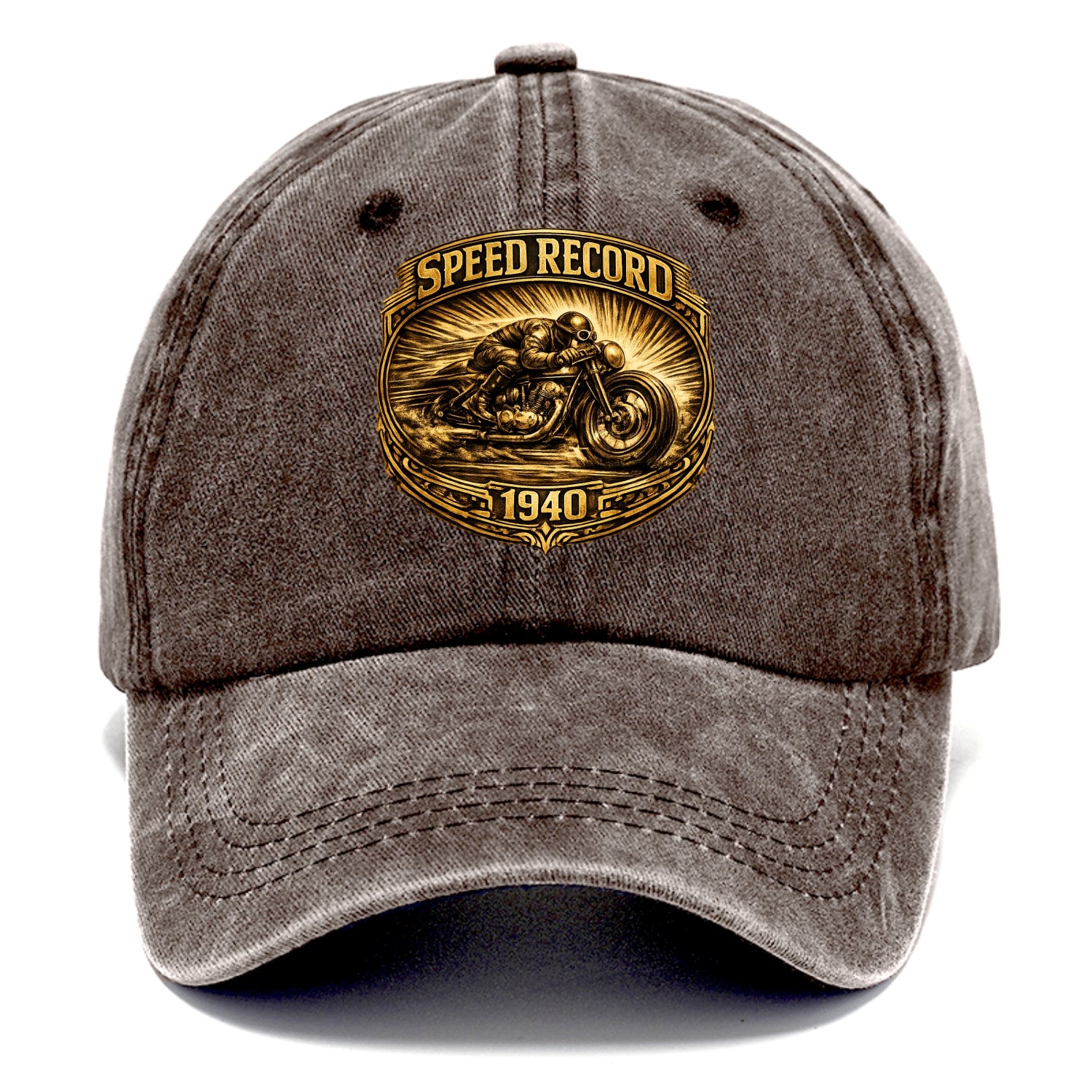 Speed Record Racer - Classic Cap - Brown