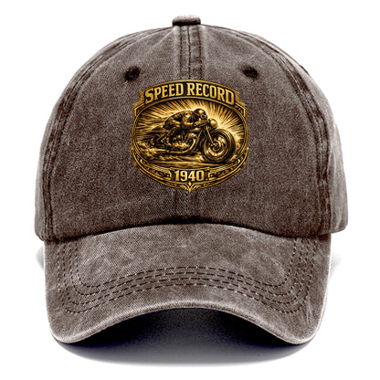 Speed Record Racer - Classic Cap - Brown