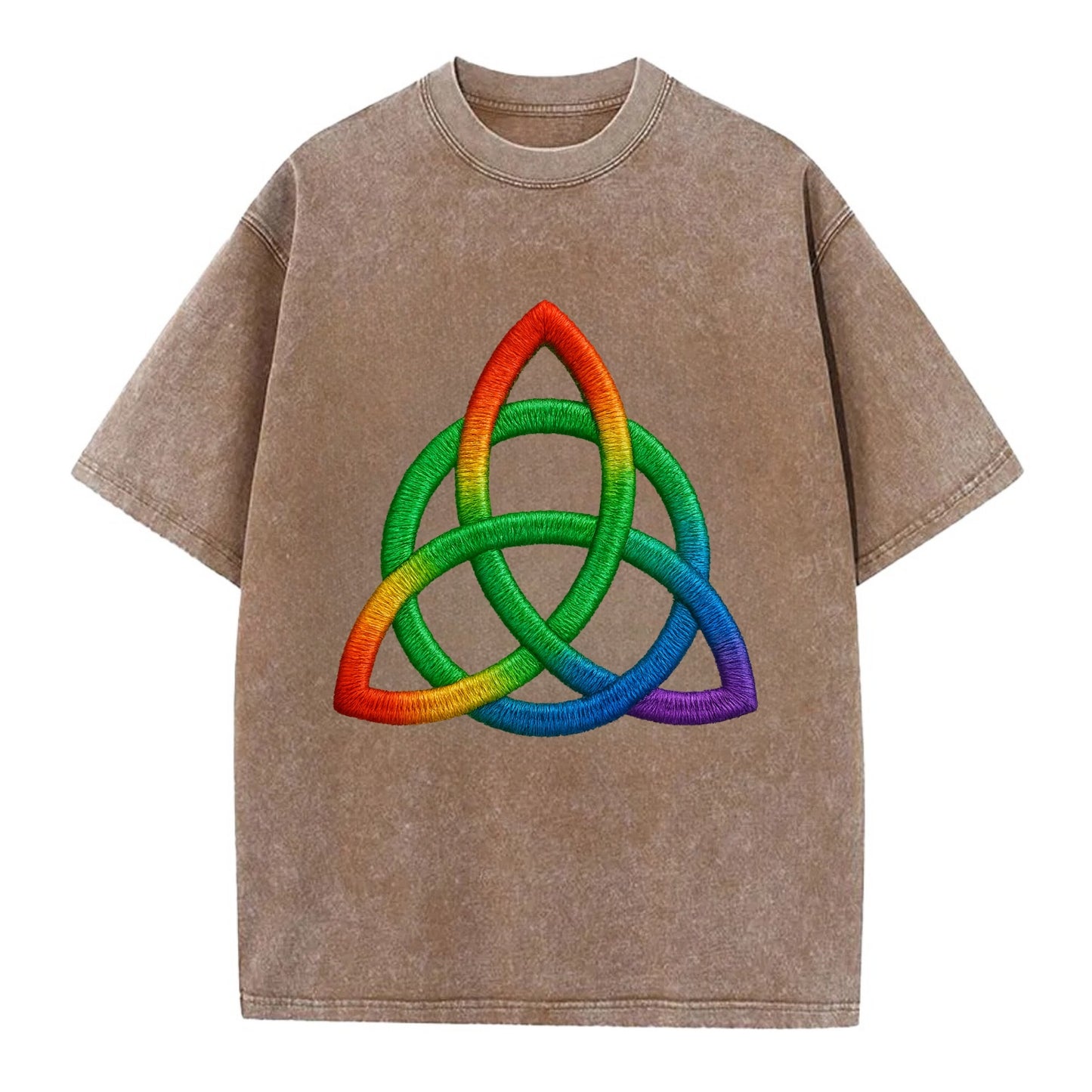 Triquetra  - Vintage T-shirt - Brown