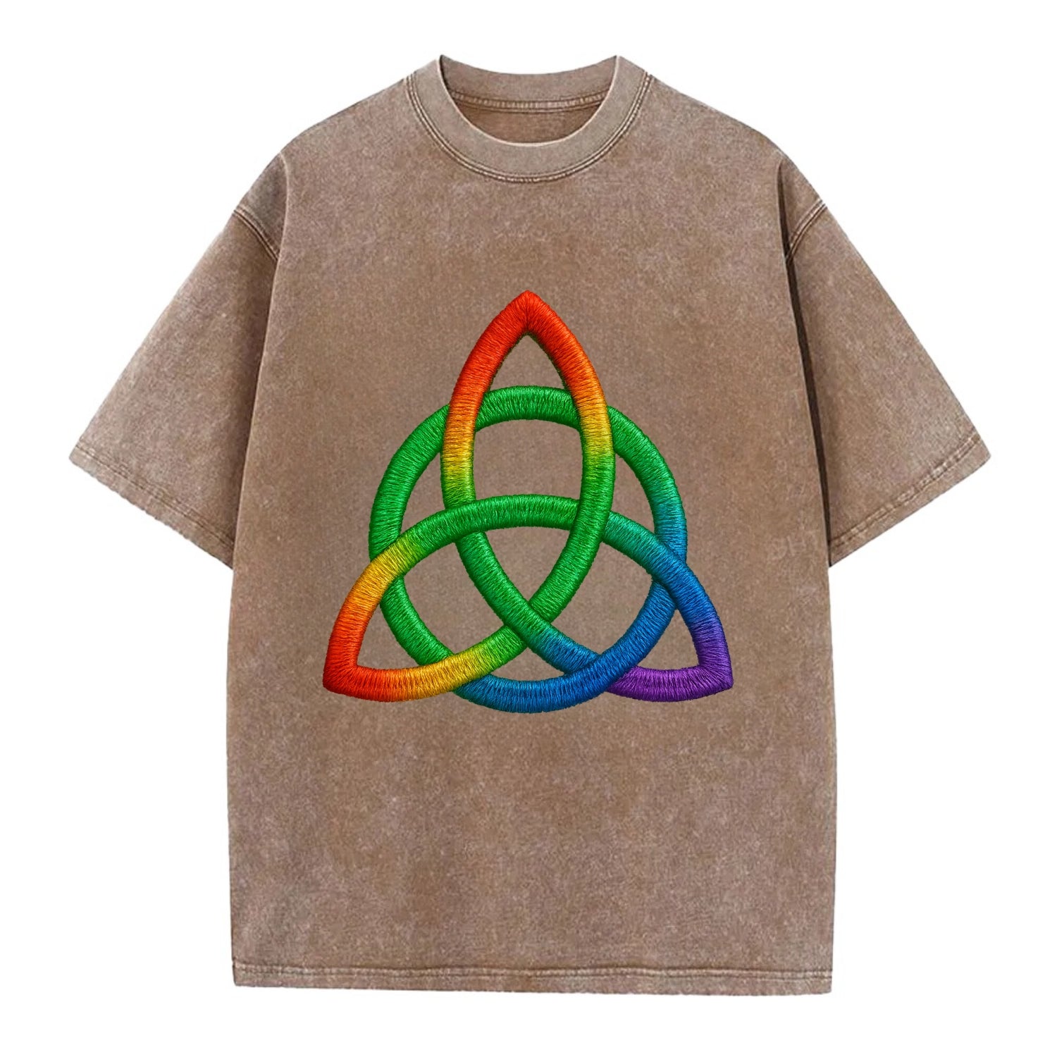 Triquetra  - Vintage T-shirt - Brown