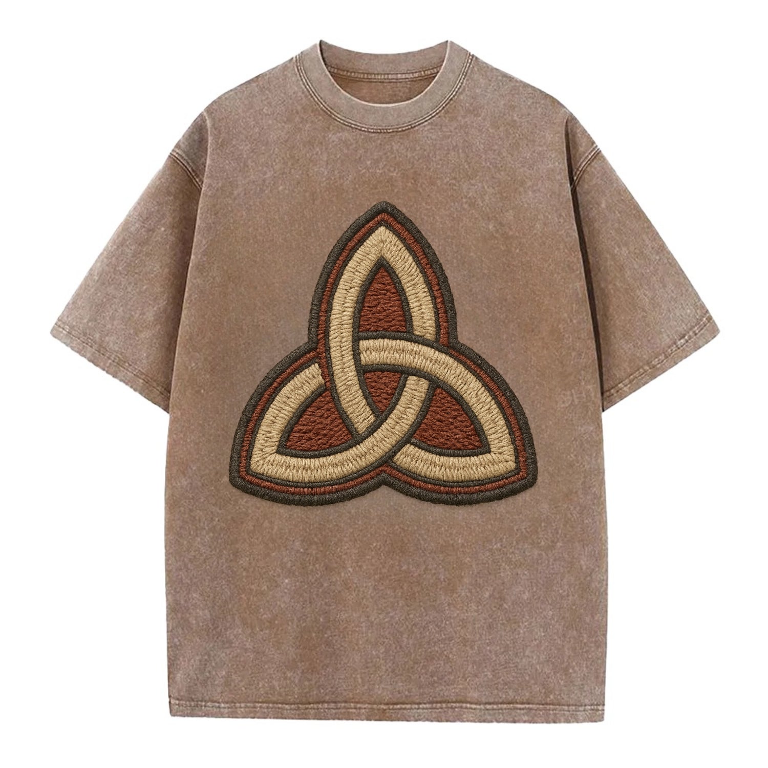 Trinity Knot  - Vintage T-shirt - Brown