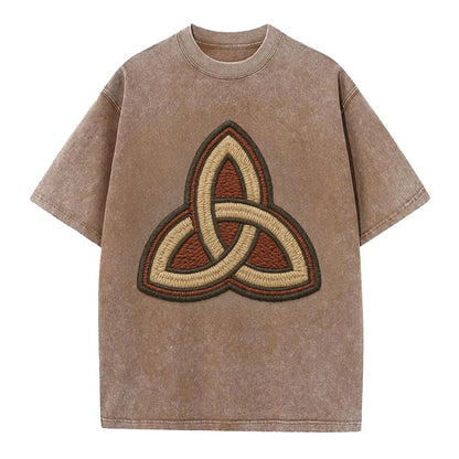 Trinity Knot  - Vintage T-shirt - Brown