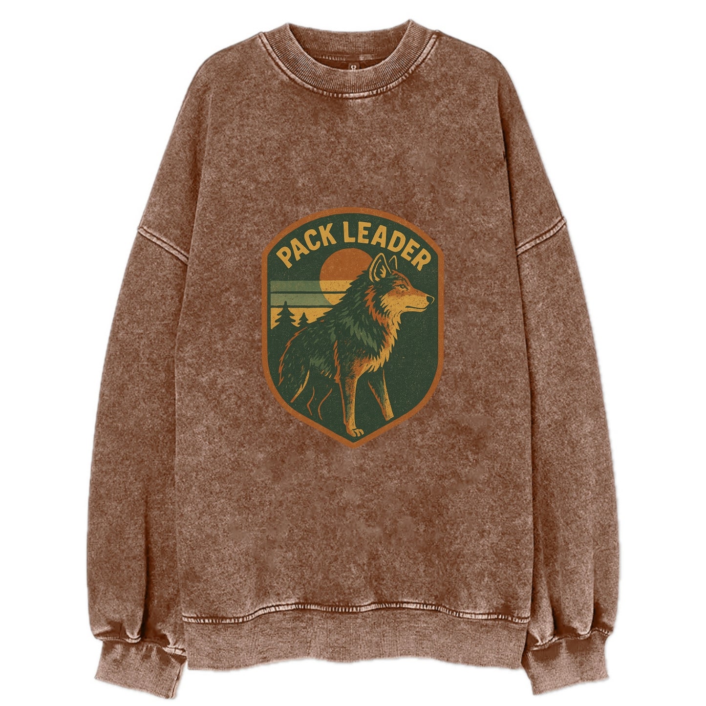 Pack Leader  - Vintage Sweatshirt - Brown