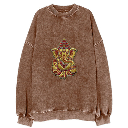 Ganesh - Vintage Sweatshirt - Brown