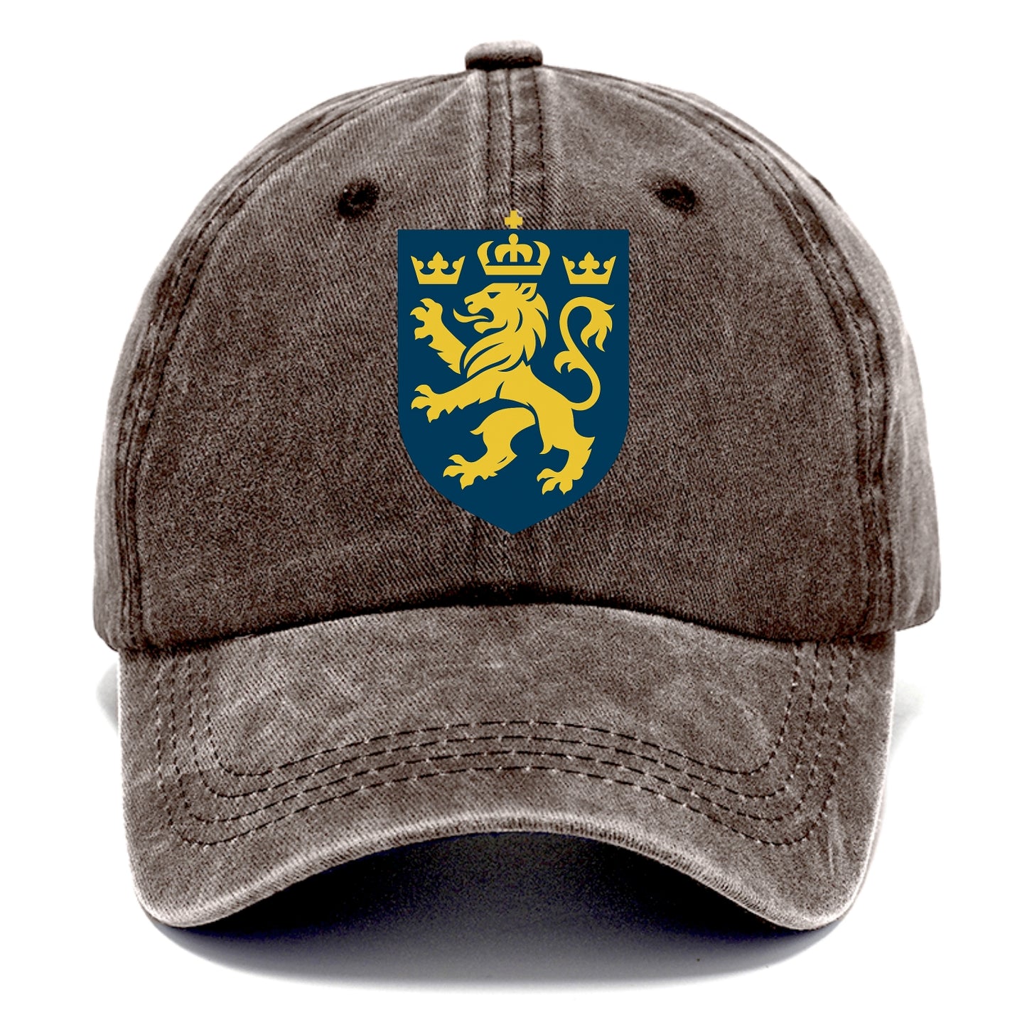 Sweden Three Crowns Emblem  - Classic Cap - Brown