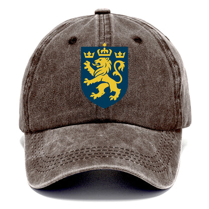 Sweden Three Crowns Emblem  - Classic Cap - Brown