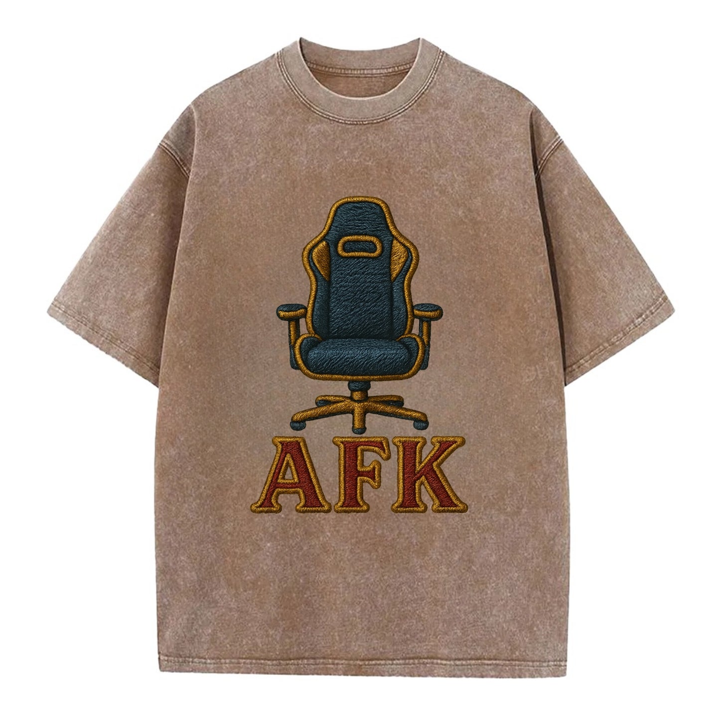 AFK   - Vintage T-shirt - Brown